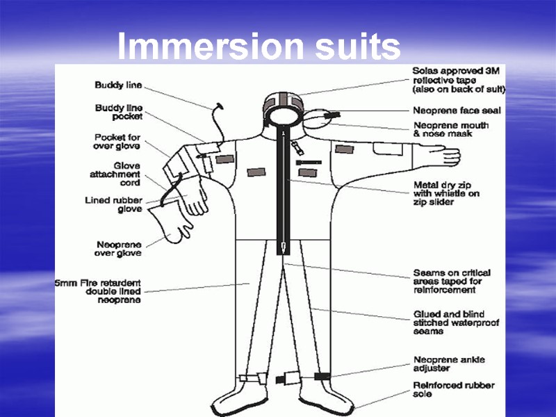 Immersion suits